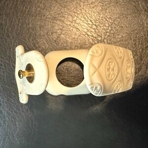 Tory Burch Ivory Apple Watch Band Series 7, 8, & 9